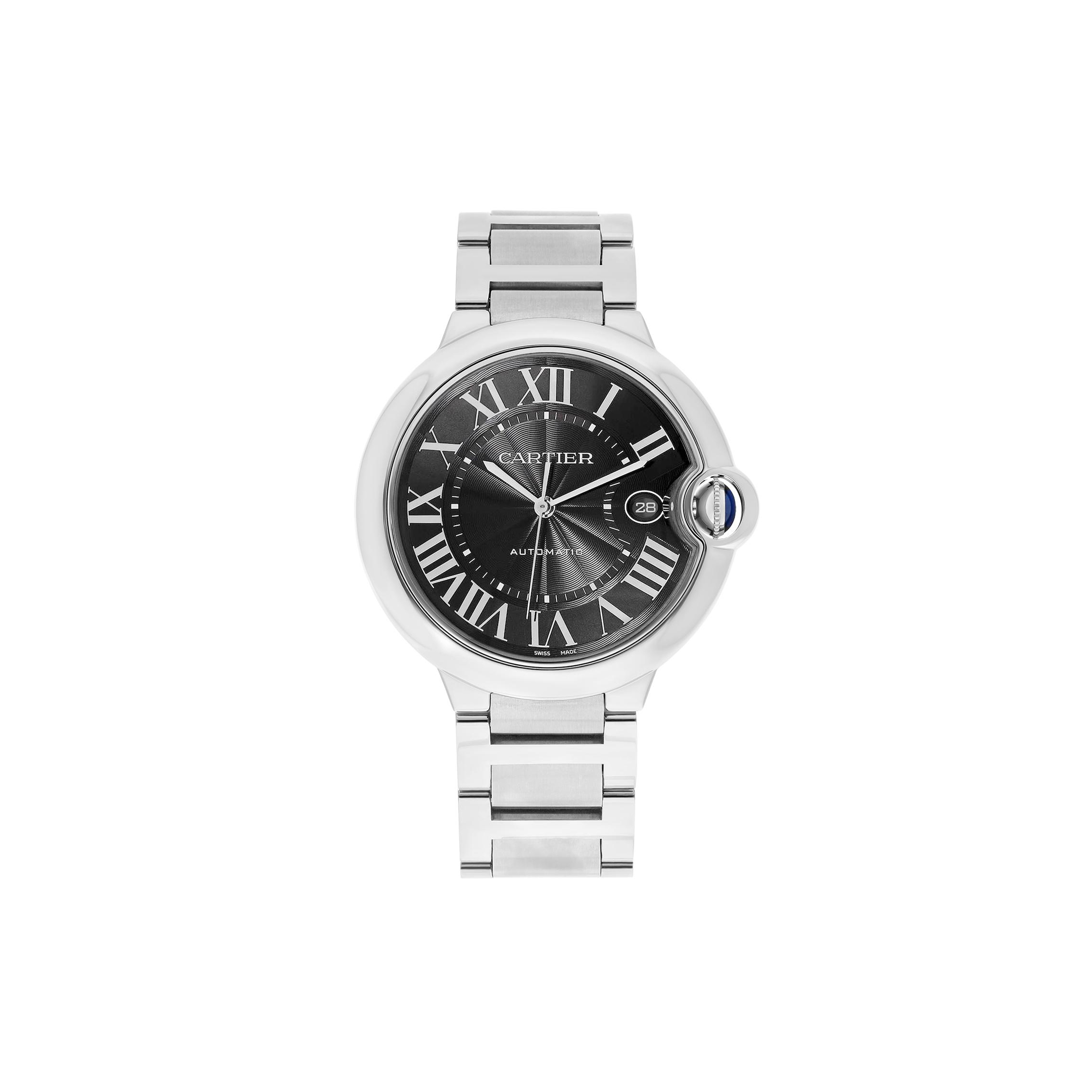 CARTIER BALLON BLEU AUTOMATIC DIAL STAINLESS STEEL MENS 42MM WATCH W6920042